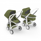 Carucior 2 in 1 Greentom 100 Ecologic White Olive