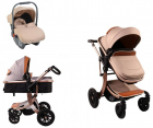 Carucior transformabil 3 in 1 Moni Sofie Beige