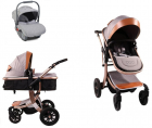 Carucior transformabil 3 in 1 Moni Sofie Grey