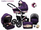 Carucior Largo 3 in 1 Purple Flowers