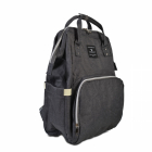 Geanta tip rucsac pentru mamici Amelia Dark Grey