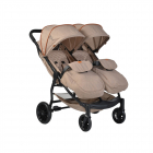 Carucior pentru gemeni Moni Rome Beige