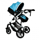 Carucior 2 in 1 reversibil Buf Boof 0 36 luni X2 Blue