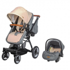 Carucior transformabil 3 in 1 Coccolle Ambra Safari Beige 2021