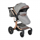 Carucior transformabil 2 in 1 Moni Sofie Dark Grey