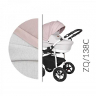 Carucior 3 in 1 Baby Merc Zippy Q ZQ138C cadru alb