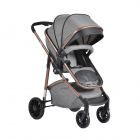 Carucior 3in1 transformabil Cangaroo Milan Grey