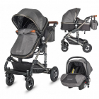 Carucior modular transformabil 3 in 1 Coccolle Siyana Urban Grey