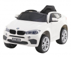 Masinuta electrica cu telecomanda si roti din cauciuc BMW X6M White