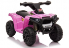 ATV Quad electric pentru copii XH116 LeanToys 5706 roz negru