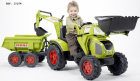 Tractor cu pedale pentru copii Falk Claas Axos cu cupa excavator si re