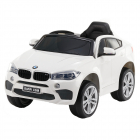 Masinuta electrica cu roti de cauciuc BMW X6M White JJ2199