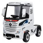 Camion electric 4X4 cu scaun din piele si roti EVA Mercedes Actros Whi