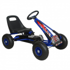 Kart M Toys cu pedale si volan albastru