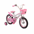 Bicicleta pentru copii cu cadru iluminat Moni Flash Roz 14 inch