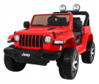 Masinuta electrica Jeep Wrangler Rubicon Rosu 4x4 cu telecomanda si sc