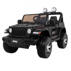 Masinuta electrica Jeep Wrangler Rubicon Negru 4x4 cu telecomanda si s