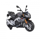 Motocicleta electrica 12V cu roti EVA Aprilia Tuono Black