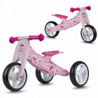 Bicicleta din lemn fara pedale 2 in 1 Ricokids rc 617 roz