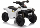ATV Quad electric pentru copii XH116 LeanToys 5702 alb negru
