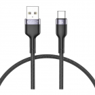 Cablu de date UltraBoost USB USB Type C 3A 25cm Negru