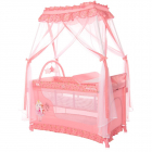 Patut Pliabil stil Baldachin Magic Sleep cu Accesorii Pink Princess