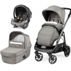 Carucior 3 in 1 Peg Perego Veloce Lounge 0 22 kg City Grey Gri Alb