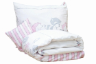Lenjerie pat copii Odette Pink 100x14040x60 cm