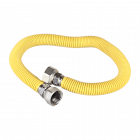 Racord pentru gaz FI FI inox galben flexibil 1 2 50 100 cm