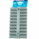 Diblu universal RawlPlug Uno gri nylon 10 x 36 mm 80 bucati