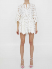 White cotton lace dress