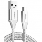 Cablu de date US288 USB USB Type C Quick Charge 3A 5V 1m Alb