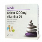Calciu 1200 mg vitamina d3 solubil 20plicuri ALEVIA