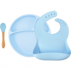 Set de Hranire BWL II Minikoioi 100 Premium Silicone Mineral Blue