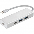 Hub USB Type C 135755 3 1 Aluminium Argintiu