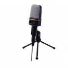 Microfon Universal Aux Trepied Jack 3 5cm Compatibil Smartphone Negru