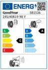 Anvelopa vara Goodyear EagleF1Asymm6 XL245 40R19 98Y