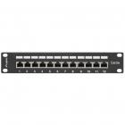 Patch Panel 10 inch 12 porturi Black