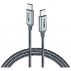 Cablu de date XCC 1002 USB C la USB C 5A 100W 480 Mbps 1 8m Gri