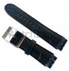 Curea ceas piele naturala Swatch 26mm Neagra