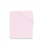 Cearceaf cu elastic Qmini pentru patut 90x40 cm din bumbac terry Pink