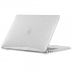 Smartshell compatibila cu MacBook Air 13 inch 2018 2020 Glitter Clear