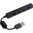 Hub USB Snappy Slim USB Black