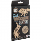 Puzzle din Lemn 3D Animale Leu Cangur