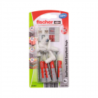 Diblu cu surub cap tip L din metal si plastic Fischer Duopower nylon 8