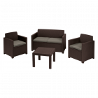Set mobilier de gradina 4 piese Keter Alabama plastic 2 scaune 65 x 67