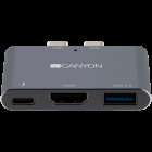 Canyon Multiport Docking Station with 3 port with Thunderbolt 3 Dual t