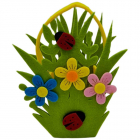 Set Creativ Buchet de Primavara cu buburuza si flori