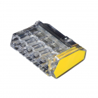 Connector Plug in Strohm de trecere diametru 2 5 mm2 transparent galbe