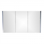 Oglinda cu dulap pentru baie Sanitop Monart PAL gri periat 3 usi 120 x